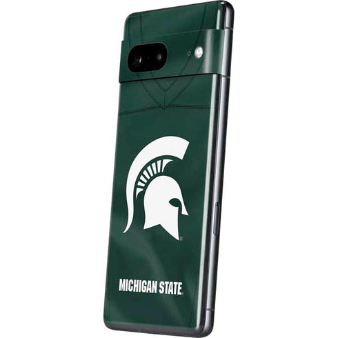 Michigan State University Green Jersey Pixel Skins